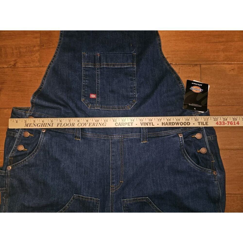 NWT! Dickies womens Denim Double Front Bib Overalls Size 2XL - Picture 10 of 15